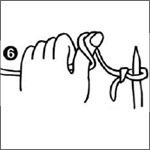 opzetten breisteken uitleg stap 6